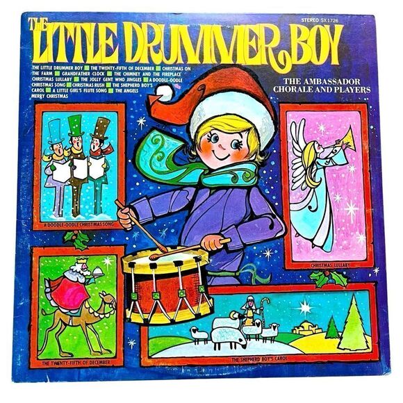 RARE VINTAGE “THE LITTLE DRUMMER BOY” LP CHRISTMAS HOLIDAY VINYL RECORD - Picture 1 of 10